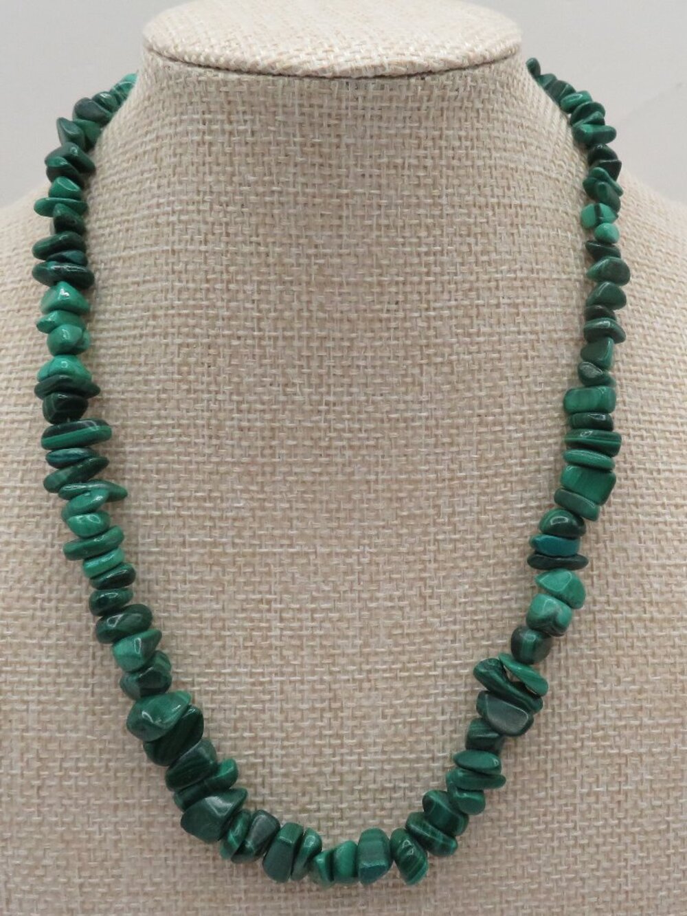 Malachite Natural Stone Chip Necklace
